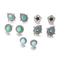thumbnail image 3 of 5 Paires de Clous d'Oreilles Style Bohème Clous d'Oreilles Boucles d'Oreilles Mode pour Femmes, 3 of 7