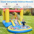 thumbnail image 4 of Gymax Inflatable Bounce House Kids Water Park Wet Dry w/ Splash Pool Water Slide & Bouncy Area Indoor Outdoor Jumping Castle, 4 of 10