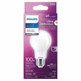 thumbnail image 3 of PHILIPS 13.5W 100W A19 Medium Base Ultra Definition Bright White Dimmable LED Light Bulb - Frosted Glass, 3 of 6