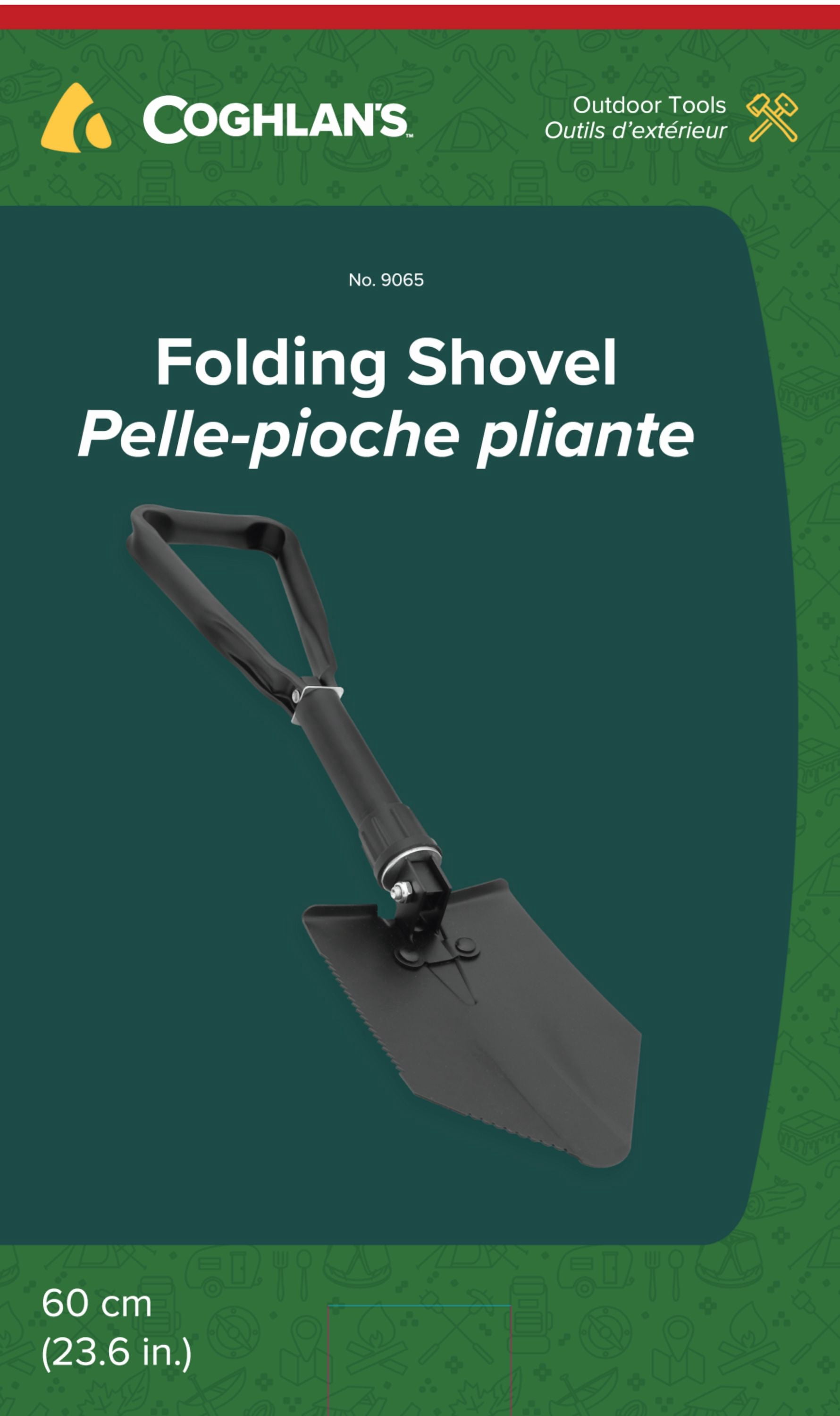 Coghlan's Folding Shovel - Lightweight Collapsible Entrenching Tool for Camping & Survival