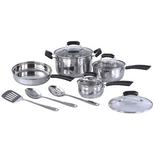 Sunpentown HK-1111A Stainless Steel Cookware Set - 11 Piece
