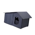 thumbnail image 3 of Cat House for Outdoor Cold Resistant Windproof Cave Weatherproof Kitty Dog House Gray, 3 of 9