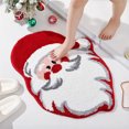thumbnail image 1 of Binmer 1pc Irregular Santa Claus Shape Area Rug Indoor Non-Slip Washable Rug Non-Shedding Mat For Bedroom Living Room Office Nursery Room Home Decor Room, 1 of 9