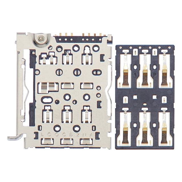 Connecteur de Lecteur de Sim de Remplacement pour Google Pixel 5 / Pixel 5a 5G / Pixel 6 / Pixel 6 Pro (Ensemble de 2 Pcs)