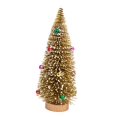 thumbnail image 3 of Yinanstore Tabletop Artificial Christmas Tree Christmas Gift Art Crafts Decorative Mini Christmas Tree Desktop Xmas Tree for Shelf Table Bright Gold 20cm, 3 of 8