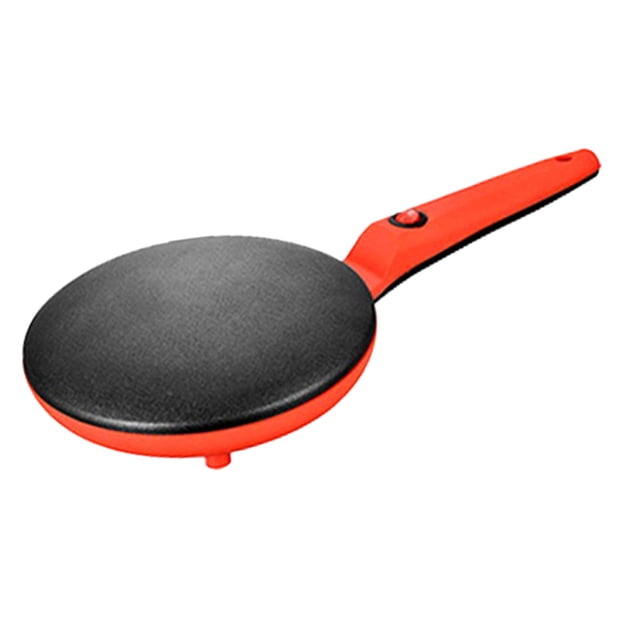 simhoa Instant Crepe Machine Portable Multipurpose Nonstick Handheld Long Handle Crepe red