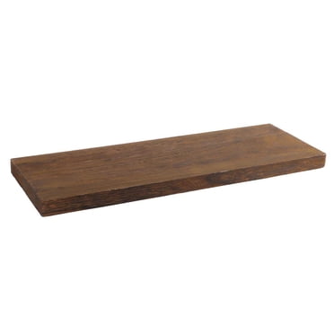 Herwey Wall Mounted Storage Shelves Floating Shelf Wood Storage Rack Display Organizer for Home Living Room