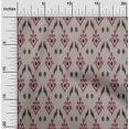 thumbnail image 1 of oneOone Viscose Jersey Fabric Argyle Style Ikat Print Fabric BTY 60 Inch Wide, 1 of 5