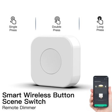 Tuya ZigBee button Smart Scene Switch Wireless Mini Switch Multi Scene Linkage One Touch Control Button Works with Smart life Zigbee Devices