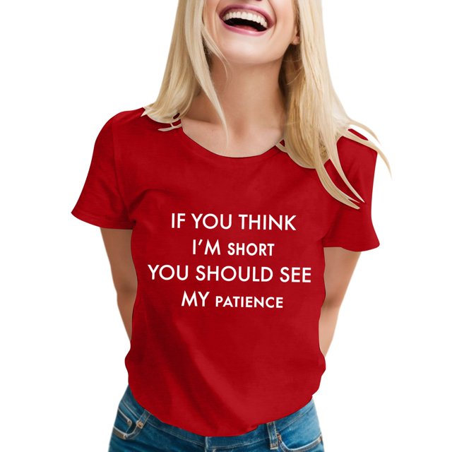 T-shirts Sarcastiques pour Femmes - Phrases Drôles Graphiques, Polyester Spandex, Manches Courtes, Col Rond, Parfait pour Offrir en Cadeau