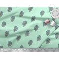 thumbnail image 2 of Soimoi Japan Crepe Satin Fabric Paisley Block Print Fabric by Yard 42 Inch Wide, 2 of 3