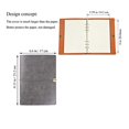 thumbnail image 3 of TopLLC A5 Leather Binder Notebook Diary Notebook Diary Replaceable Paper, 3 of 8