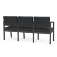 thumbnail image 5 of Lenox Chaise d'Attente de Réception en Acier à 3 Places / Acier Charbon / Gris Foncé, 5 of 5