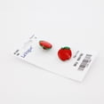 thumbnail image 3 of LA VOGUE Shank Button - 15 mm (0.59 in), Apple Motif, Red, 3 of 3