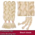 thumbnail image 2 of Ombre Jumbo Braiding Hair Extensions High Temperature Synthetic Twist Hair Multiple Colored Hair, 2 of 5