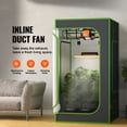 thumbnail image 2 of Dispositif de Circulation d'Air Tuspuzz, 4 Pouces 200 CFM avec Régulateur de Vitesse Réglable, Ventilateur Silencieux pour Réduction de Température, Abris de Plantation, Hydroponie par KFFKFF, 2 of 9