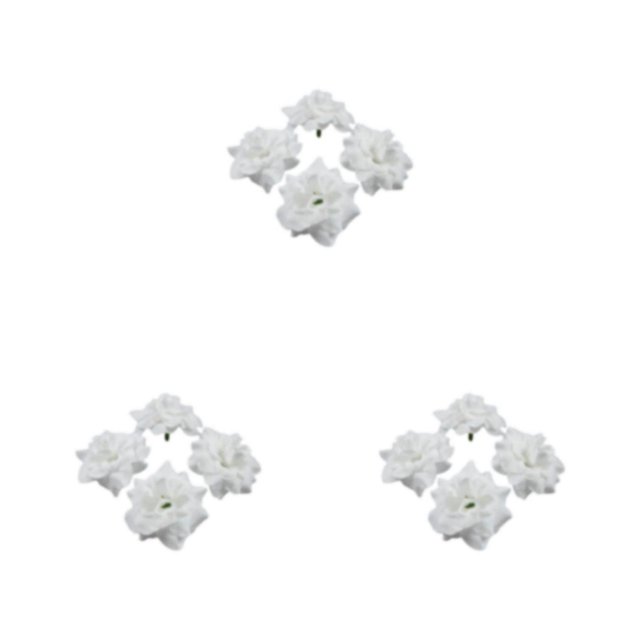 Baohd 50pack/lot Multi-color Fabric For Wide Application In Weddings And Parties Hats Fiber Realistic Appearance Soft Texture White 4.5cm 3Set