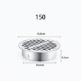 thumbnail image 1 of MYG pour Couvercle de Drain de Plancher en Acier Inoxydable Rond, Drainage de Toit de Balcon, Anti-Obstruction, Grand Déplacement, Capuchon de Tuyau de Pluie pour Jardin Extérieur, Tuyau en PVC, Installation Facile Ø150 mm, 1 of 10