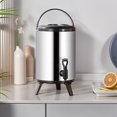 thumbnail image 2 of Estbridge Insulated Beverage Dispenser 2 Gallon  Hot Drink Dispenser with Stainless Steel Interior  Hot Water Dispenser for Parties  Hot Water Urn with Stand for Coffee Chocolate Tea  Sil, 2 of 6
