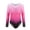 Pink, variant on Greyghost Children Kids Girls Long Sleeve Leotards, Bright Color Patterned Gradient Ballet Practice Dance Wear Costumes, Athletic Gymnastics Bright Color Body Suits