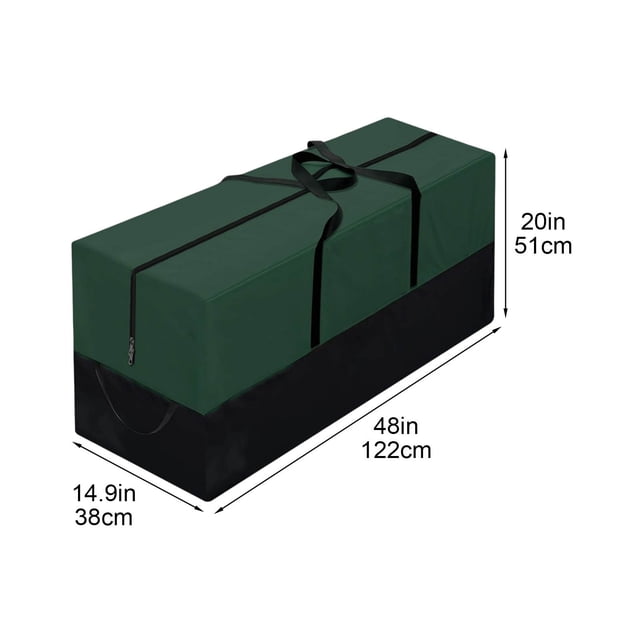 Christmas Tree Storage Bag, Extra Large Waterproof Organizer for Artificial Trees and Holiday Decorations, Heavy Duty Cloth Storage Bag with Double Zipper for Attic Garage and Basement