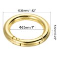 thumbnail image 2 of Unique Bargains Gold Zinc Alloy Spring Gate O Ring Snap Clip Buckle 10 Pack, 2 of 5