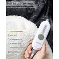 thumbnail image 4 of Ourlova Heated Throw Blanket Velvet Soft Fast Heating 4 Heat Levels 4H Auto Off Machine Washable OverHeat Protection 84x90 Inch Gray, 4 of 10