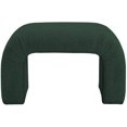thumbnail image 3 of Meridian Furniture Banc en Tissu Bouclé Vert Niagara, 3 of 7