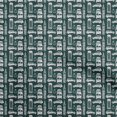 thumbnail image 1 of oneOone Velours Vert Sarcelle Tissu de Voyage Matière de Robe Tissu Imprimé Tissu au Mètre 58 Pouces de Large, 1 of 5