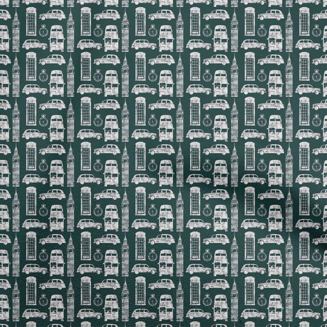 oneOone Velours Vert Sarcelle Tissu de Voyage Matière de Robe Tissu Imprimé Tissu au Mètre 58 Pouces de Large