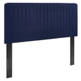 thumbnail image 1 of Milenna Channel Tufted Upholstered Fabric Full/Queen Headboard, 1 of 4