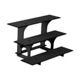thumbnail image 2 of simhoa 3 Tier Corner Tiered Display Stand 3 Step Corner Display Rack for Tradeshows Straight black, 2 of 8