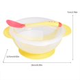 thumbnail image 3 of Baby Tableware Set, Bright Color Non- Safe Suction Cup Bowl 3 Colors Optional Tasteless  For Children Over 6 Months Years Old For Newborn, 3 of 8