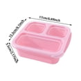thumbnail image 3 of Food Storage Solution 1PC Snack Containers Reusable Bento with 3 Compartments for Meal Prep and Everyday Use and Adults in Kitchen Dining and Travel, 3 of 5