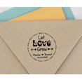 thumbnail image 4 of Printtoo Personalized Red Self Inking Wedding Favor Rubber Heavy Duty Stamp Let Love Grow Round Custom&nbsp;Stamper-40 mm, 4 of 6