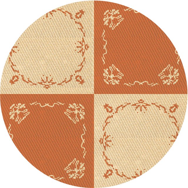 Ahgly Company Tapis d'Intérieur Lavable à la Machine, Carré, Transitionnel, Orange Rouge Orange, Tapis de Zone, 3 Pieds Carré