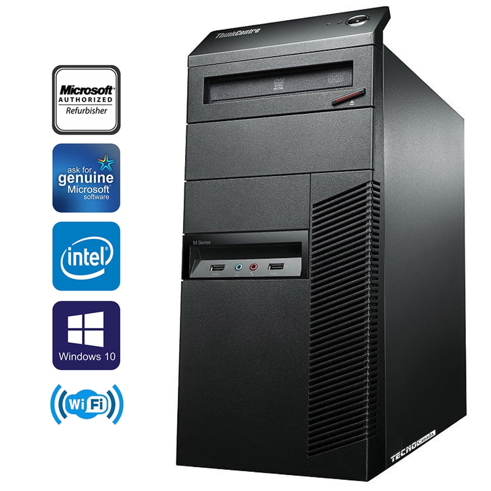 Lenovo ThinkCentre M90P Tower Core i5 650 16GB 500GB HDD Windows 10 Professional A Grade PC