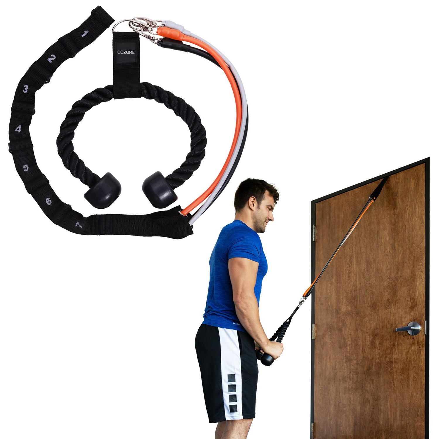 GoZone Triceps Resistance Set – Black/Grey