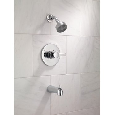 Peerless - Baignoire et douche complètes robinetterie brute et garniture en chrome