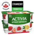 thumbnail image 2 of Activia Probiotic Yogurt, Strawberry, 12x100g, 2 of 8