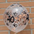thumbnail image 2 of 5Pcs Latex Balloons 30th 40th 50th Happy Birthday Party Home Decorations (Rose Red Papers 40th), 2 of 2
