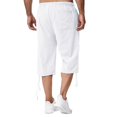 thumbnail image 5 of Ketyyh-chn99 Pants for Men Linen Pants Work Drawstring Work Pants with Cargo Pocket Man Pants White,3XL, 5 of 5