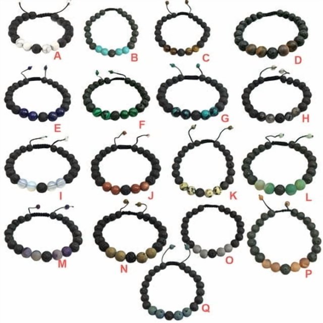 Fashion Matching Bracelets Adjustable Black Matte Black Beaded Anklets Matte Rocks Diffuser Bracelet Prayer Beads Women Accessories Gifts for Men Ita Creen