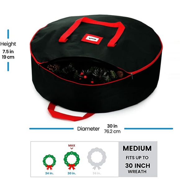 EGNMCR Closet Organizers and Storage, Storage Trunks & Bag Christmas Wreath Storage Bag Wreath Storage Bag Christmas Storage Bag Door ring container