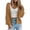 Gold, variant on hoksml Women's Chunky Knit Cardigan Short Button Down Open Front Sweater Oversized Long Sleeve Cozy Cover-Up Ladies Outwear