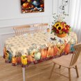 thumbnail image 1 of Fall Tablecloth Oval 52 x 70 Inch, Oval Fall Tablecloth, Autumn Pumpkin Thanksgiving Tablecloth Oval, Fall Oval Table Cover, 1 of 5