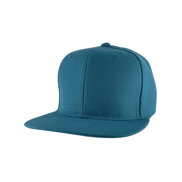 Top Headwear Flat Bill Adjustable Snapback Cap - Teal