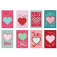thumbnail image 2 of 8PC Valentine‘s Day Heart-shaped Greeting Card Small Gift Card Holiday Card, 2 of 6