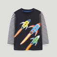 thumbnail image 2 of 2025 2-8 Ans Garçons Filles Pull Vêtements d'Automne Tendance Manches Longues Col Rond Noir, 2 of 6