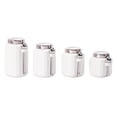 thumbnail image 1 of Mainstays White Glazed Ceramic Canister Set, 12 Piece, 1 of 7